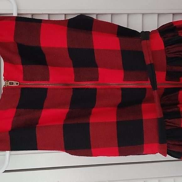 Carters buffalo plaid Kids size 7 dress - Picture 5 of 5